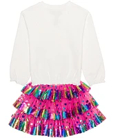 Hybrid Toddler and Little Girls 2-Piece Gabby's Dollhouse Long Sleeve Top Skirt Set