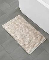 French Connection Space Dye Chunky Chenille Bath Rug