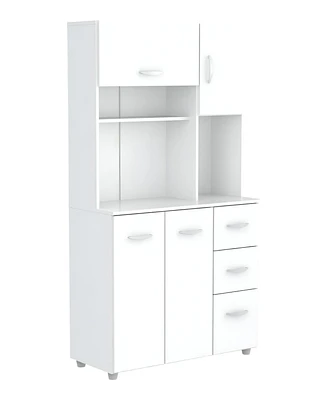 Wooden Kitchen Storage Cabinet for Pantry and Home Organization