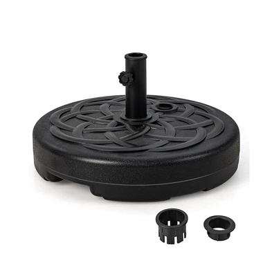 22 Inch Fillable Heavy-Duty Round Patio Umbrella Base Stand