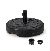 22 Inch Fillable Heavy-Duty Round Patio Umbrella Base Stand