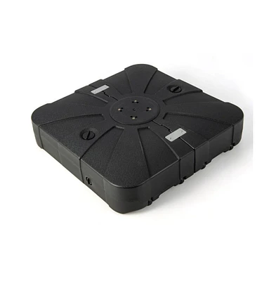 33.5 x 33.5 Inch Fillable Cantilever Umbrella Base with Wheels
