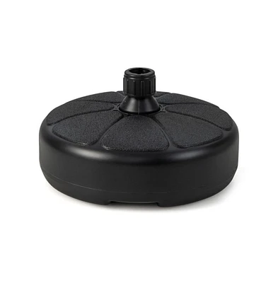 27 lbs Fillable Round Umbrella Base Stand for Yard Garden Poolside