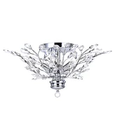 Cwi Lighting 9" Metal Ivy 3 Light Drum Shade Flush Mount