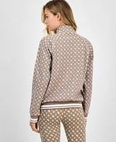 Guess Women's Aggie Peony Full-Zip Sweatshirt