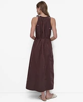 Dkny Women's Halter Sleeveless Fit & Flare Maxi Dress