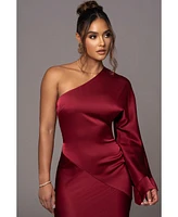 Jluxlabel Women's Femme Drape Maxi Dress