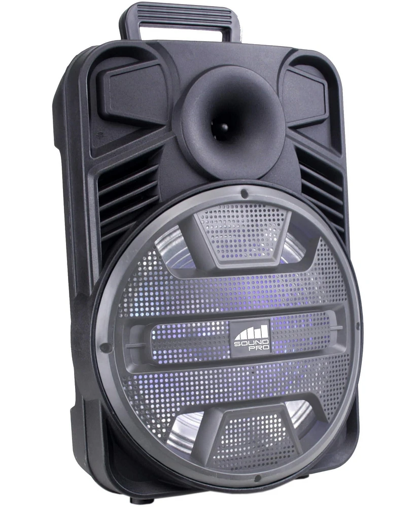 Portable 12" 3,000 Watt Bluetooth Party Speaker with Disco Light