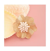Sohi Floral Rhinestone Ring