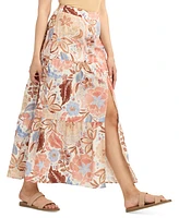 Bcx Juniors' Tiered Slit-Hem Maxi Skirt