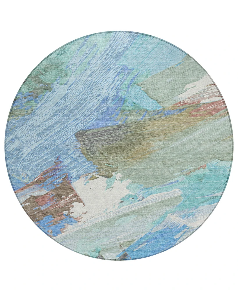 Addison Chantille Machine Washable ACN1516 8'x8' Round Area Rug