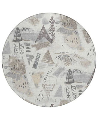 Addison Chantille Machine Washable ACN1576 8'x8' Round Area Rug