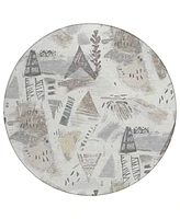 Addison Chantille Machine Washable ACN1576 8'x8' Round Area Rug