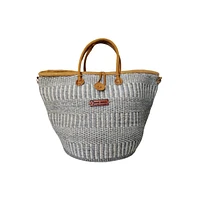 Ash Wisdom Handwoven Sisal Straw Basket Tote Bag