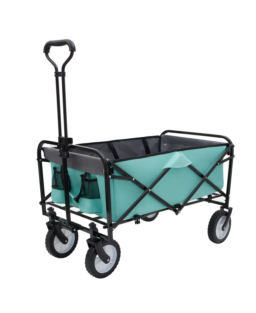 Collapsible Utility Wagon Cart - All-Terrain, 360lb, Green