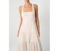 WeWoreWhat Women's Ruched Cup Peplum Midi Dress