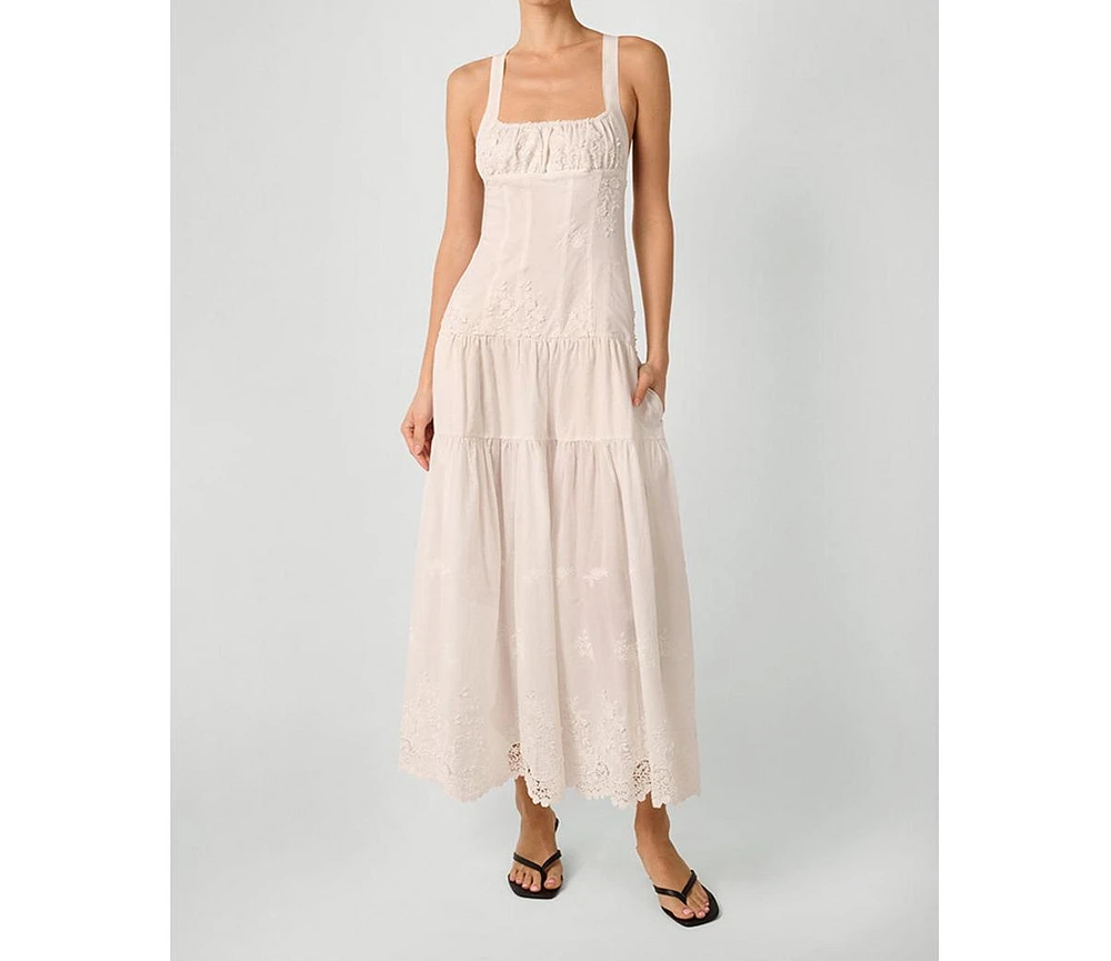 WeWoreWhat Women's Ruched Cup Peplum Midi Dress