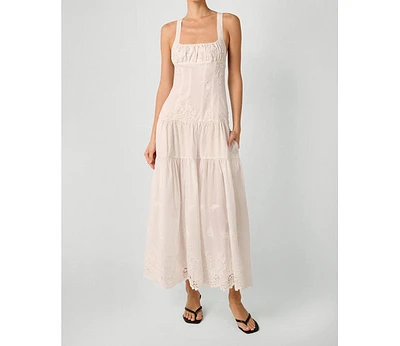 WeWoreWhat Women's Ruched Cup Peplum Midi Dress