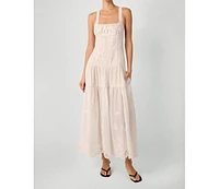 WeWoreWhat Women's Ruched Cup Peplum Midi Dress