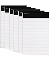 Jr. Legal pad, Small Note Pads Ruled Writing Pad. Perforated Edge. 5" X 8" Canary Yellow, Universal