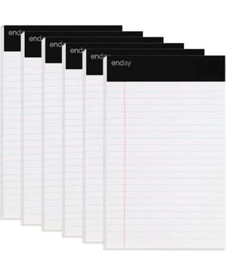 Jr. Legal Pad Small Note Pads Legal Ruled Writing Pad. Perforated Edge. 5 X22 X 8 X22 Canary Yellow Universal 50 Sheets Per Pad Pack Of 6