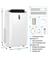 14000 Btu(Ashrae) Portable Air Conditioner with App and WiFi Control