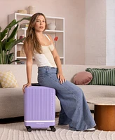 florence by mills x Delsey Paris 20" Spin Me Away Expandable Carry-On Spinner Upright