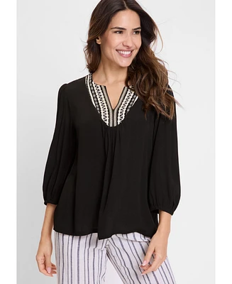 Olsen Boho Tunic Blouse
