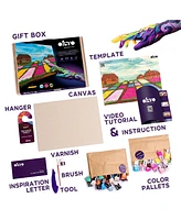 Okto Sensory Art 3D Painting “Flower Beds in Holland” – 11.8” x 15.7” Canvas Kit