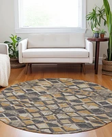 Addison Chantille Machine Washable ACN1313 8'x8' Round Area Rug