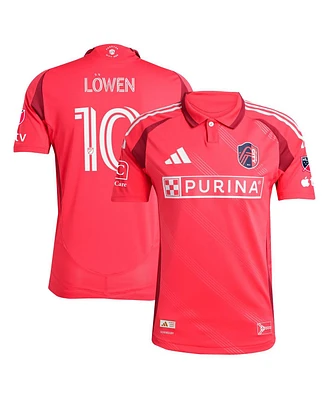 Adidas Men's Eduard Lowen Red St. Louis City Sc 2025 Forever Authentic Player Jersey