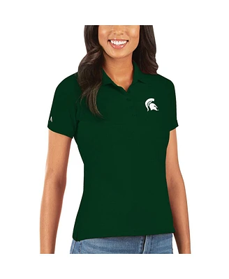 Antigua Women's Green Michigan State Spartans Legacy Pique Polo Shirt