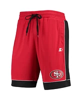 Starter Men's Scarlet/Black San Francisco 49ers Fan Favorite Fashion Shorts