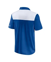 Fanatics Men's Royal/White Indianapolis Colts Color Block Polo Shirt