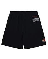 Mitchell & Ness Men's Black Atlanta Hawks Team Origins Fleece Shorts