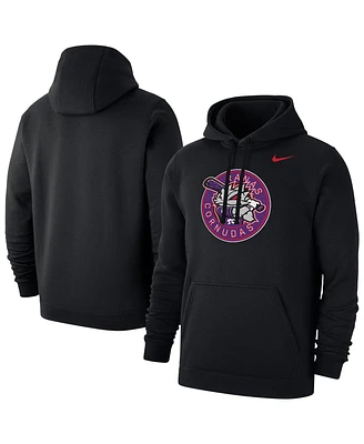 Nike Men's Black Tcu Horned Frogs Ranas Cornudas Baseball Club Fleece Pullover Hoodie