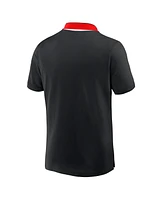 Formula 1 Men's Tempo Halftone Grid Badge Tipped Pique Polo Shirt
