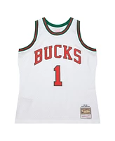 Mitchell & Ness Men's Oscar Robertson White Milwaukee Bucks 1971-72 Swingman Jersey