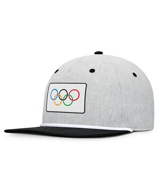 Fanatics Men's Heather Gray/Black Olympic Games Photo Finish Adjustable Hat