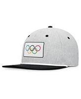 Fanatics Men's Heather Gray/Black Olympic Games Photo Finish Adjustable Hat