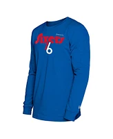 New Era Men's Royal Philadelphia 76ers 2024/25 City Edition Long Sleeve T-Shirt