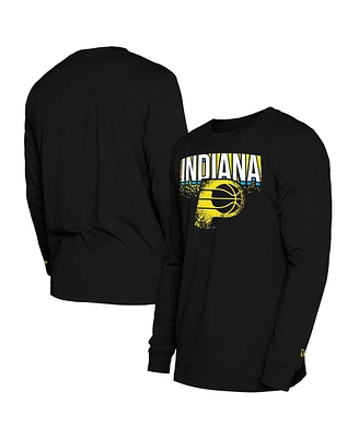 New Era Men's Black Indiana Pacers 2024/25 City Edition Long Sleeve T-Shirt