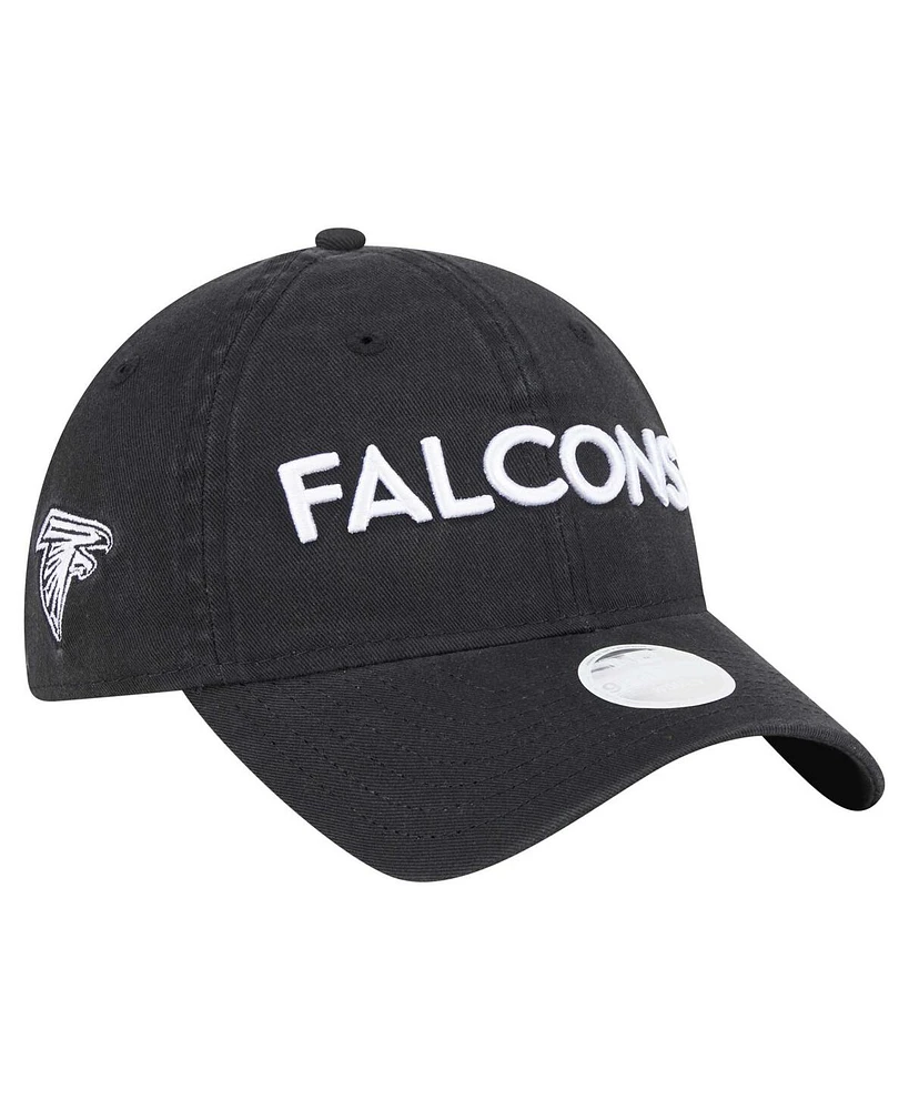 New Era Women's Black Atlanta Falcons Cece 9TWENTY Adjustable Hat