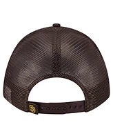 New Era Men's Dark Brown San Diego Padres Minimalist 9FORTY A-Frame Adjustable Hat