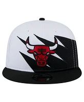 New Era Big Boys and Girls White Chicago Bulls Jagged 9FIFTY Snapback Hat