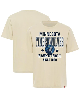 Sportiqe Men's and Women's Cream Minnesota Timberwolves Duke Premium T-Shirt