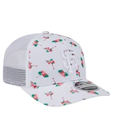 New Era Men's White San Francisco Giants Flamingo Mesh Back 9SEVENTY Stretch-Snap Hat