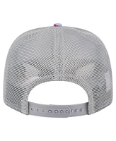 New Era Men's Light Blue/Gray Denver Nuggets Adventure Aloha Pattern 9SEVENTY Stretch-Snap Hat