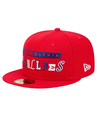 New Era Men's Red Philadelphia Phillies Ransom 59FIFTY Fitted Hat