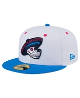 New Era Men's White/Blue Midland Rockhounds Copa de la Diversion 59FIFTY Fitted Hat